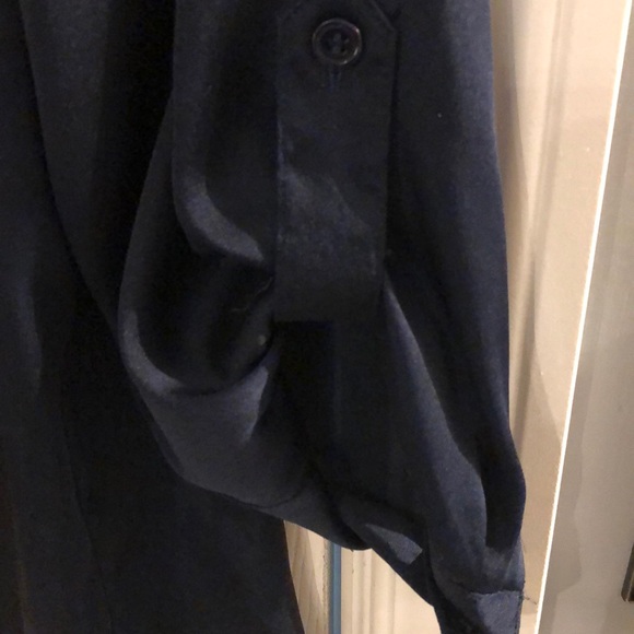 Navy blue silky soft blouse - Picture 2 of 5